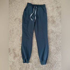 Figs High Waisted Zamora Scrub Pant Dark Harbor